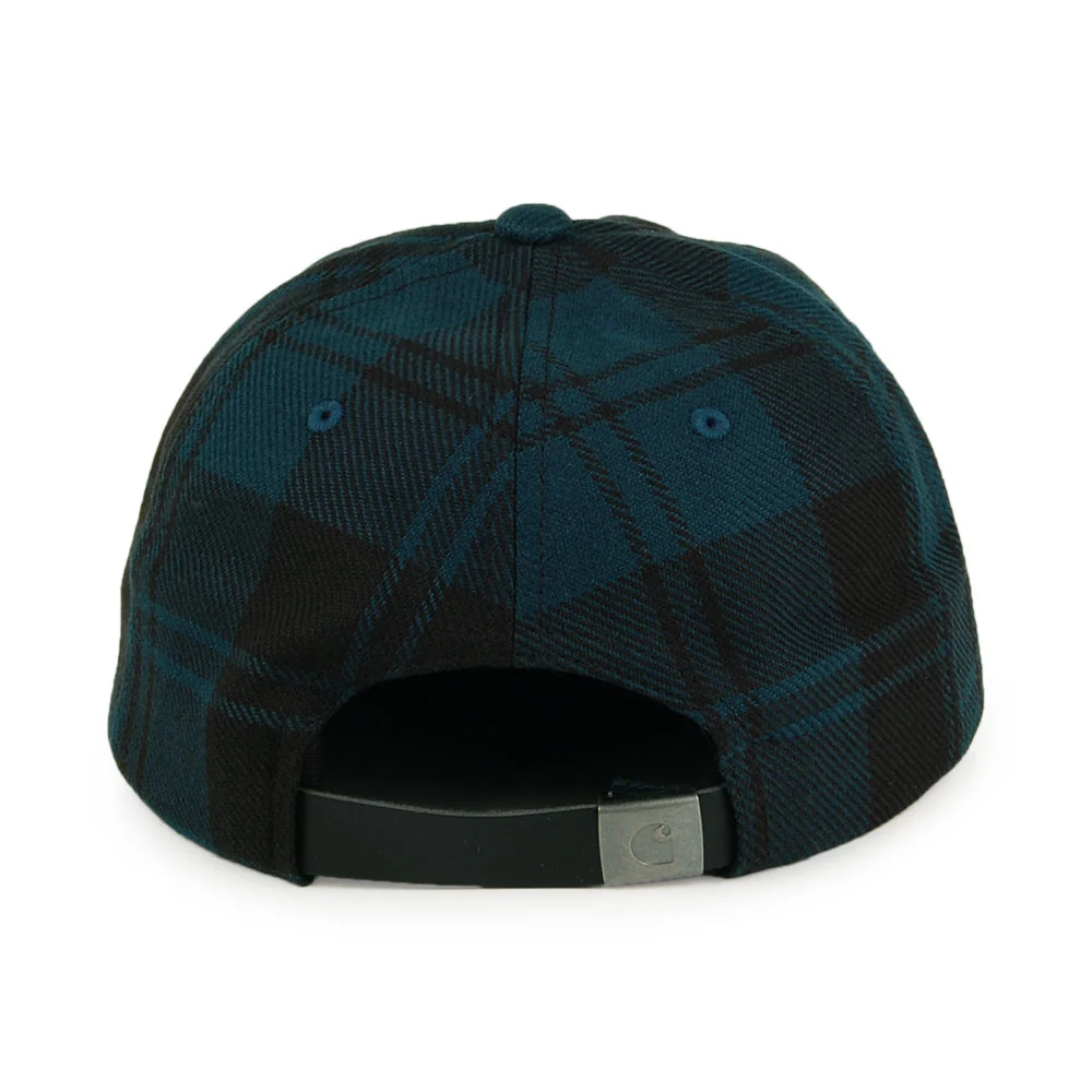 Carhartt WIP Pulford Check Unstrukturierte Strapback Cap aus Baumwoll-Twill - Blau-Multi - Image 3