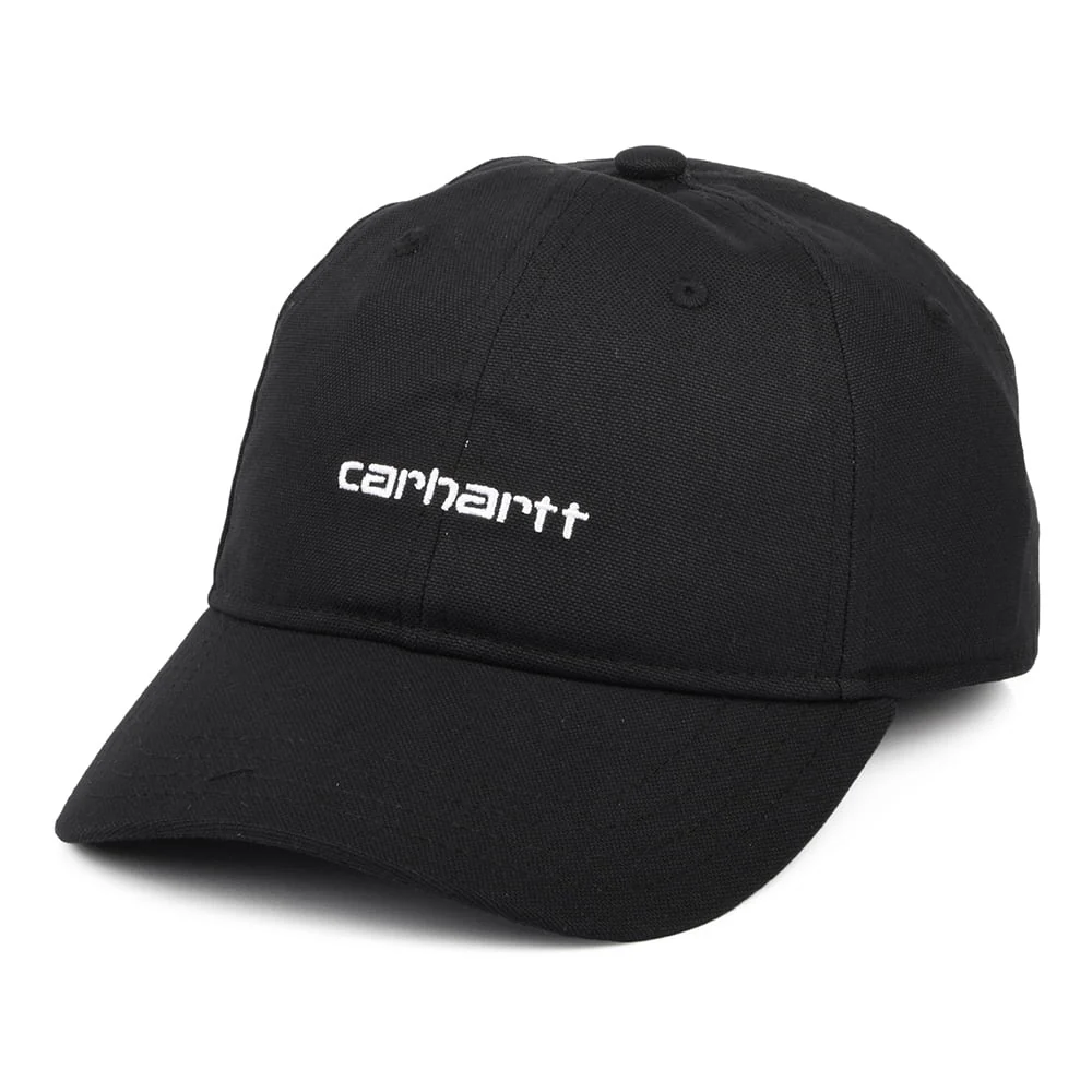Carhartt WIP Script Baseball Cap aus Baumwoll-Canvas - Schwarz