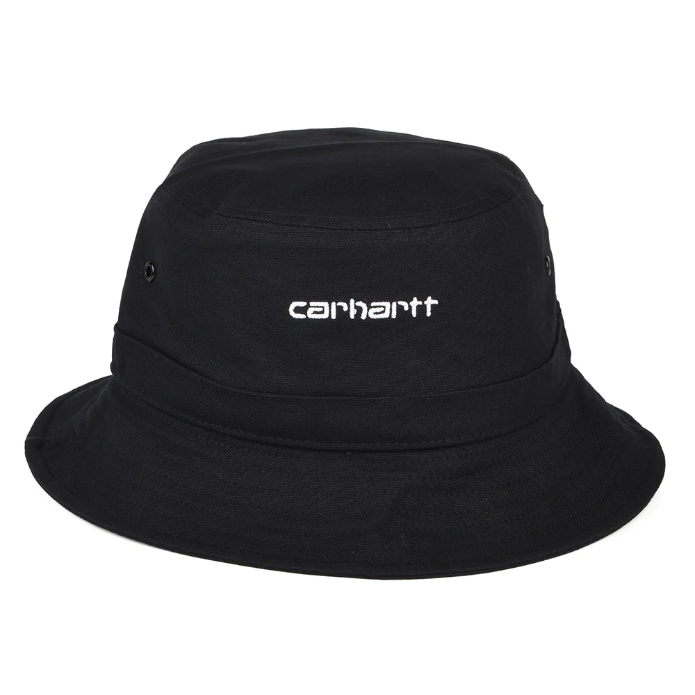 Carhartt WIP Script Fischerhut aus Baumwoll-Canvas - Schwarz - Image 2