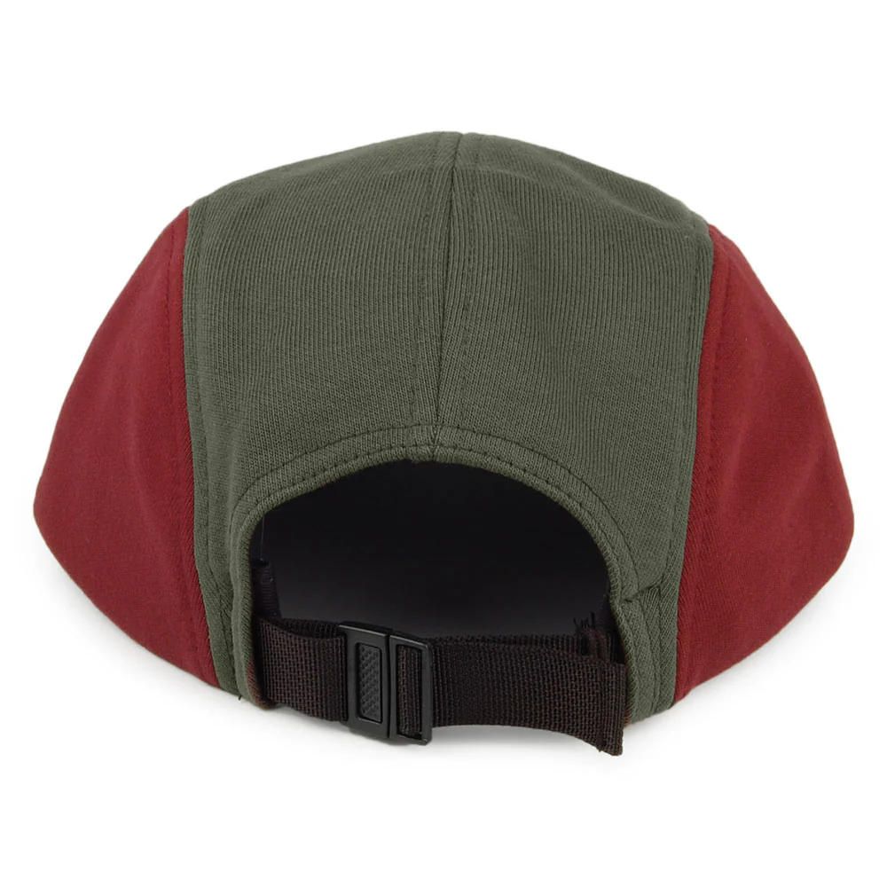 Carhartt WIP Tricol 5 Paneelen Cap - Marineblau-Olivgrün-Burgunderrot - Image 3
