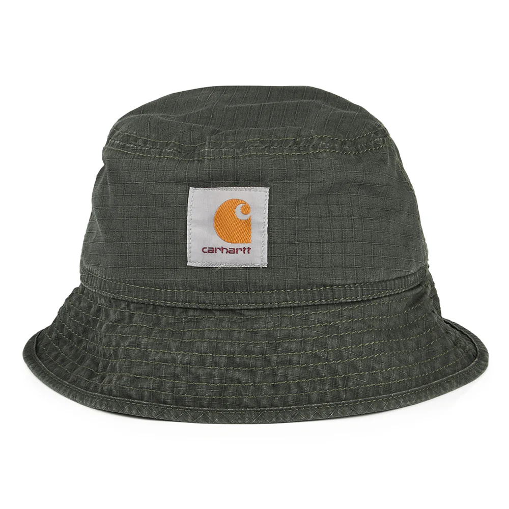 Carhartt WIP Wynton Verwaschener Ripstop Fischerhut aus Baumwolle - Waldgrün - Image 2