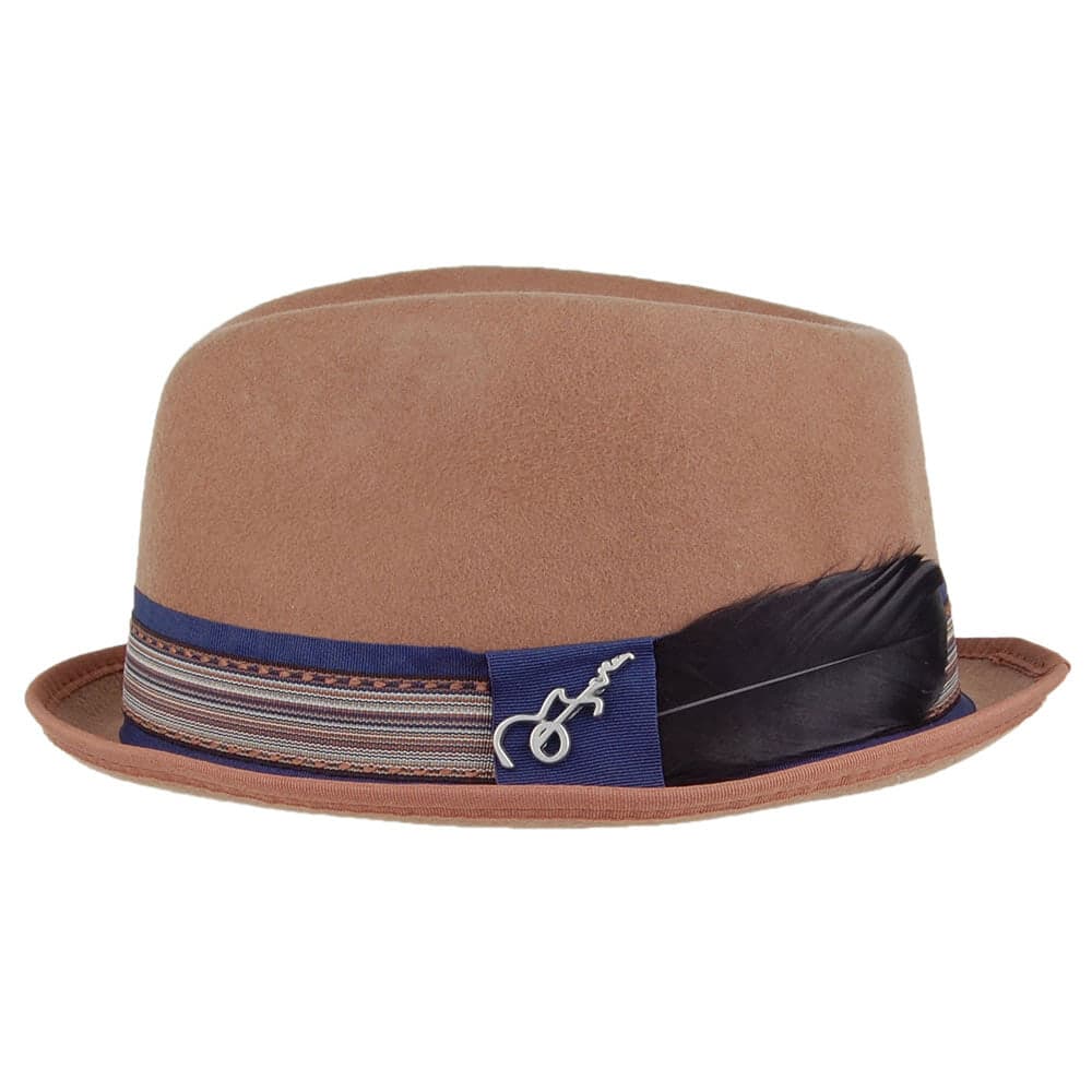 Carlos Santana Stage Trilby Hut aus Wollfilz - Hellbraun - Image 2