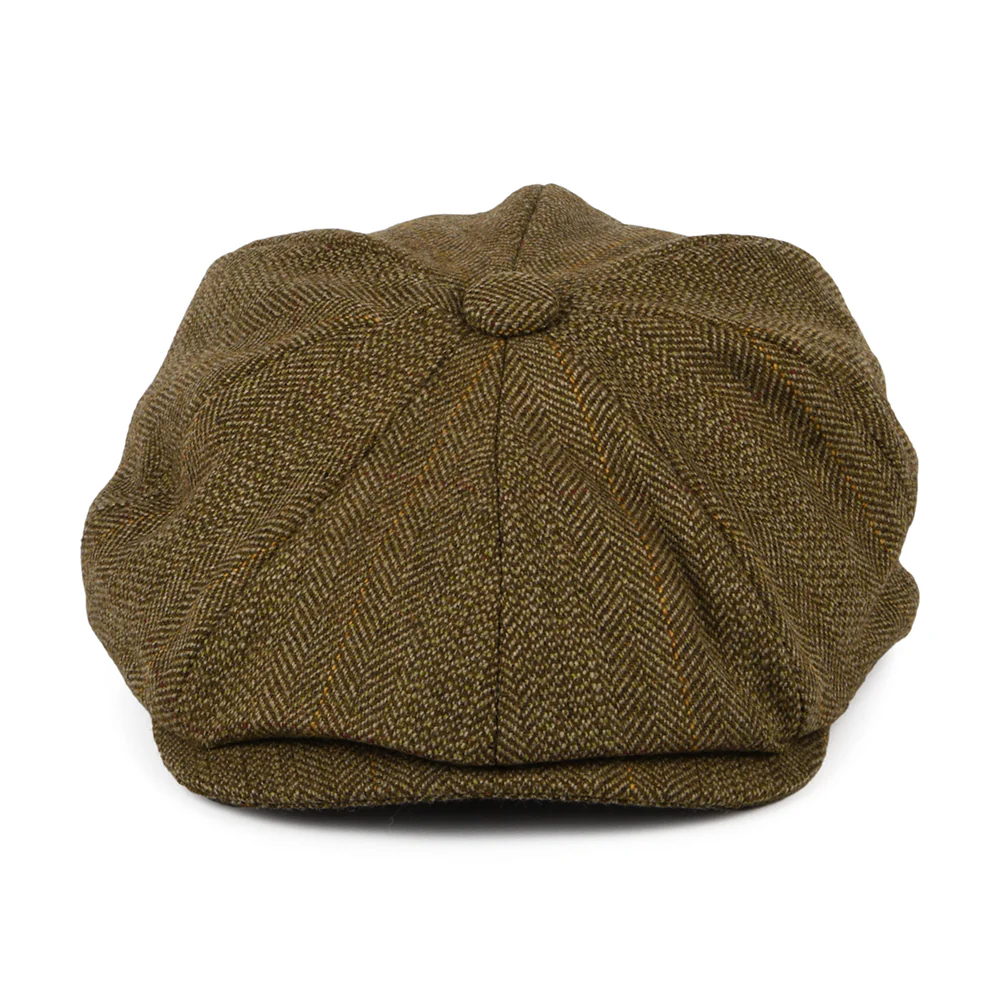 Christys 8-teilige Lovat Teviot Tweed Ballonmütze - Braun - Image 2