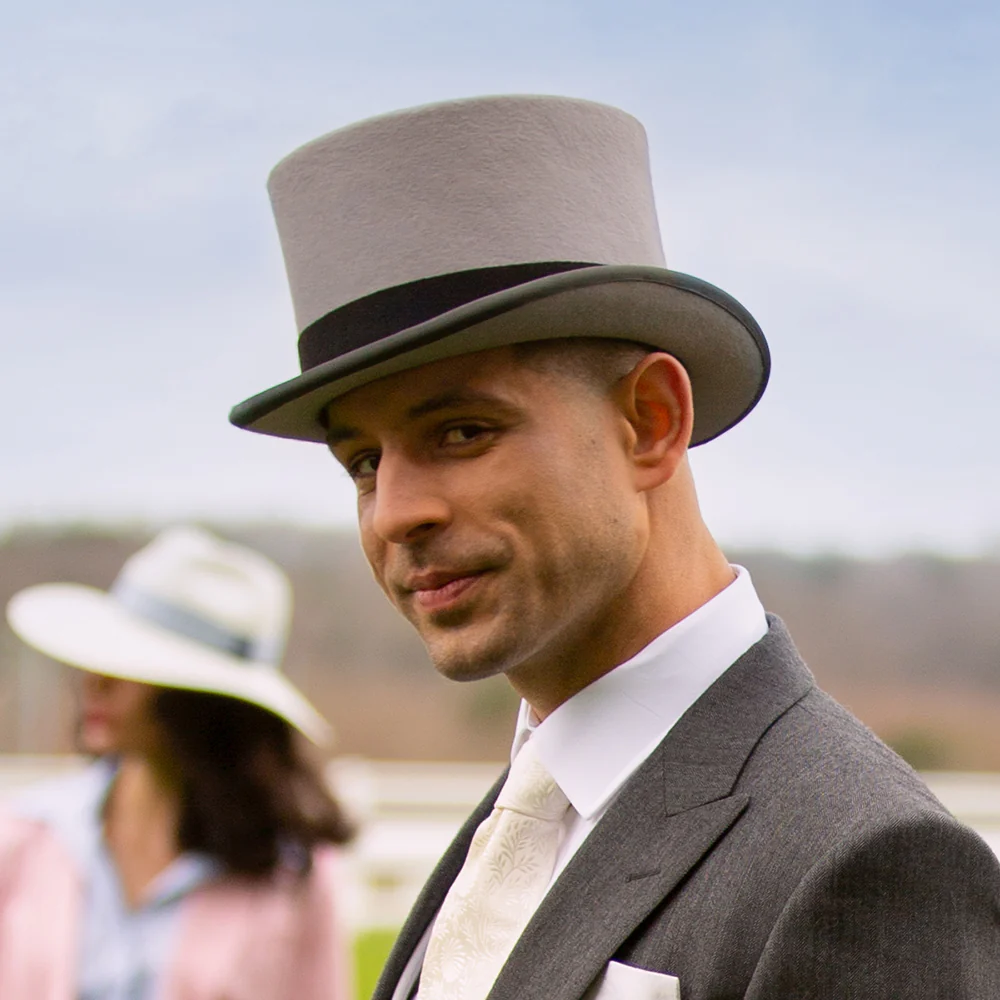 Christys Ascot Zylinder Hut aus Haarfilz - Grau - Image 4