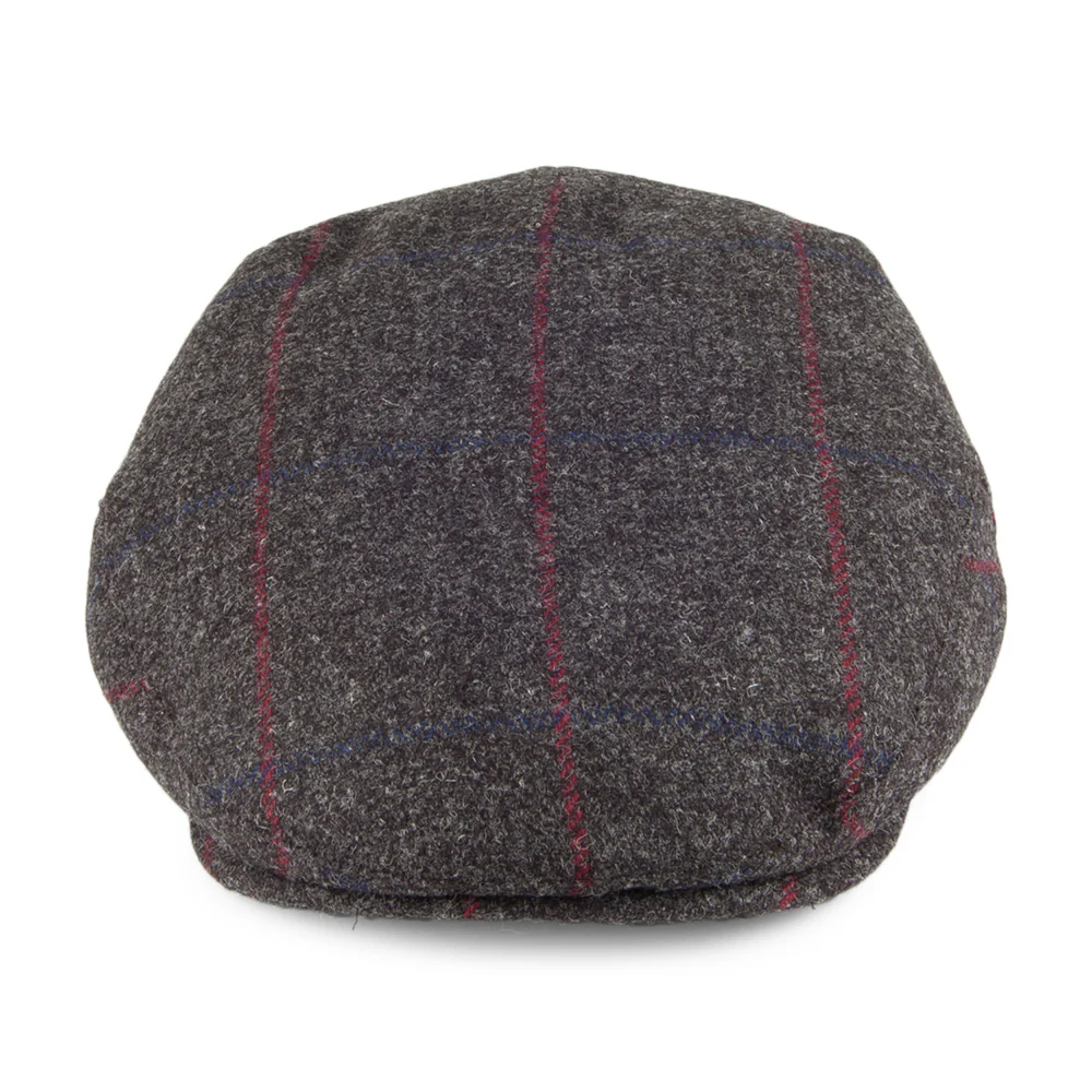 Christys Balmoral Country Tweed Schiebermütze - Anthrazit - Image 2