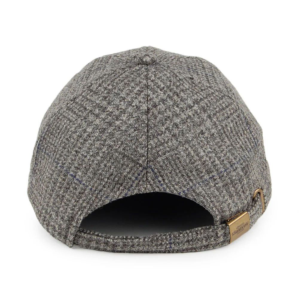 Christys Baseball Cap mit Prince of Wales Karomuster aus Wollgewebe - Grau - Image 3