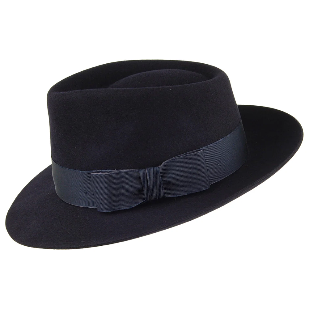 Christys Fedora Hut aus Haarfilz - Marineblau - Image 2