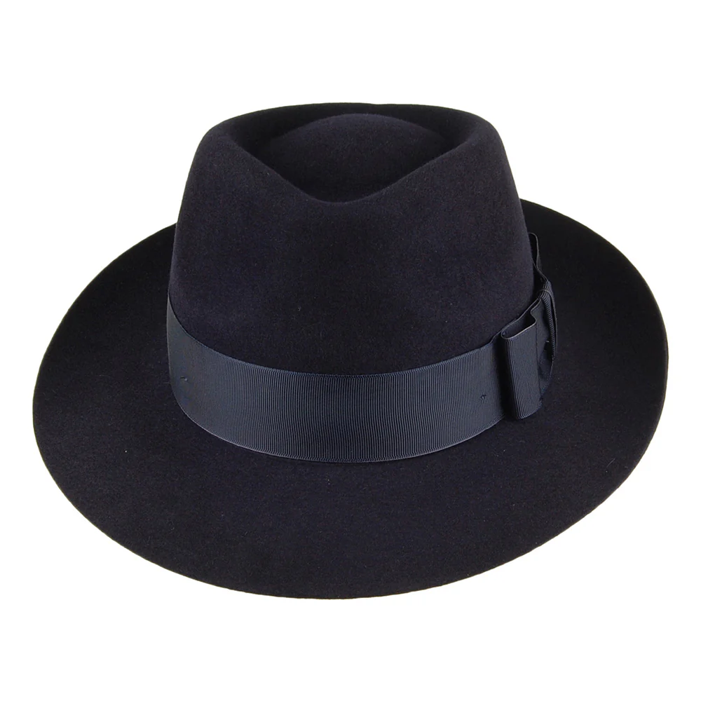 Christys Fedora Hut aus Haarfilz - Marineblau - Image 3
