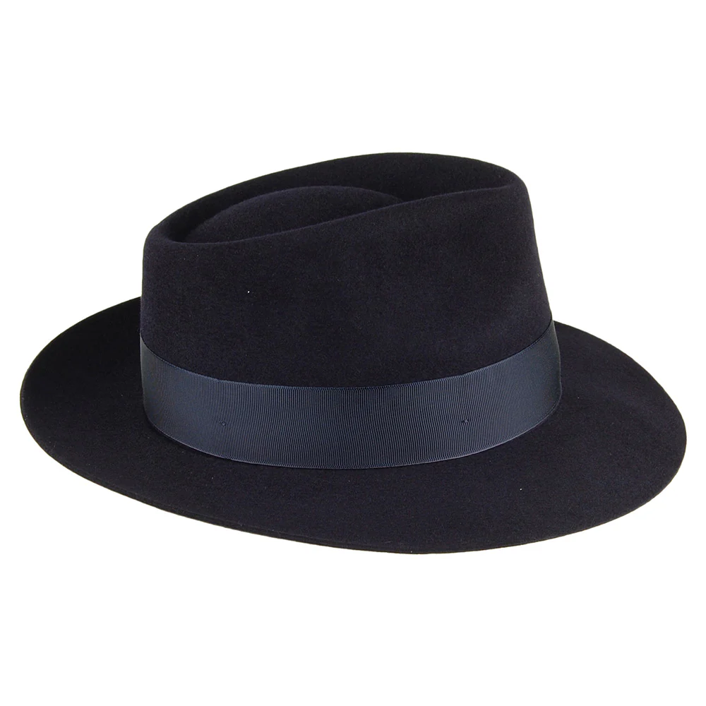 Christys Fedora Hut aus Haarfilz - Marineblau - Image 4