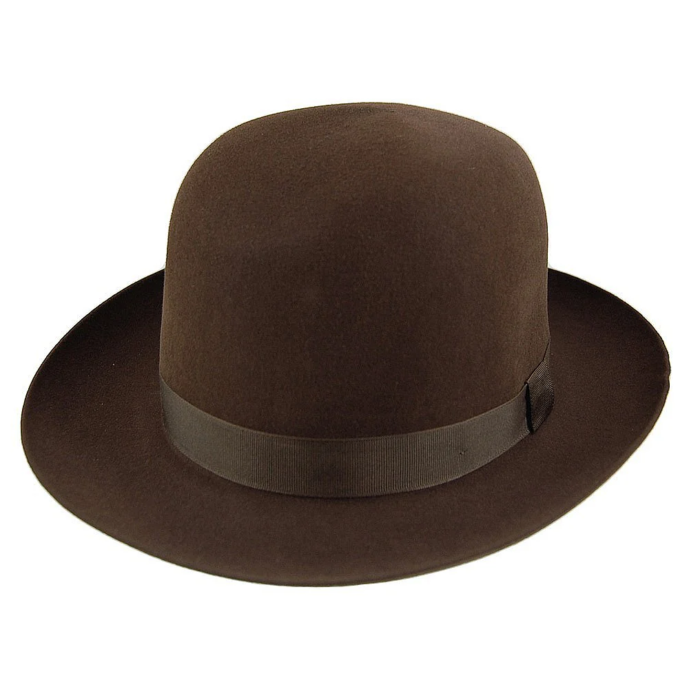 Christys Foldaway Fedora Hut aus Haarfilz - Braun - Image 3