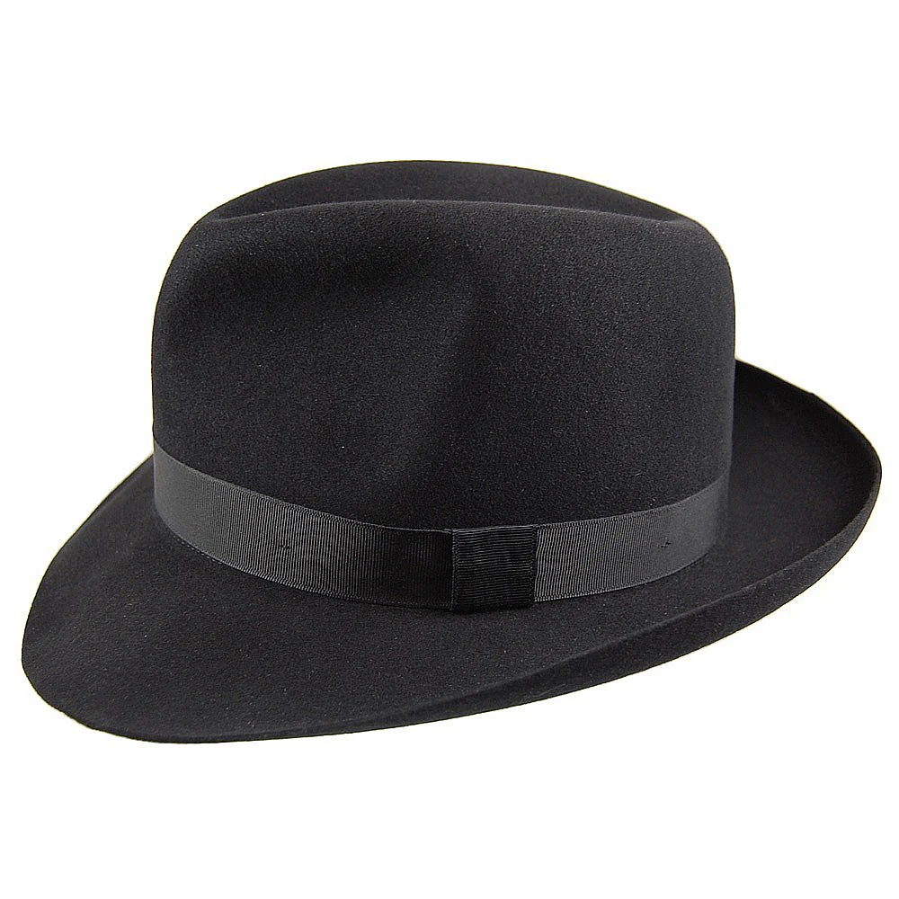 Christys Foldaway Fedora Hut aus Haarfilz - Schwarz - Image 2