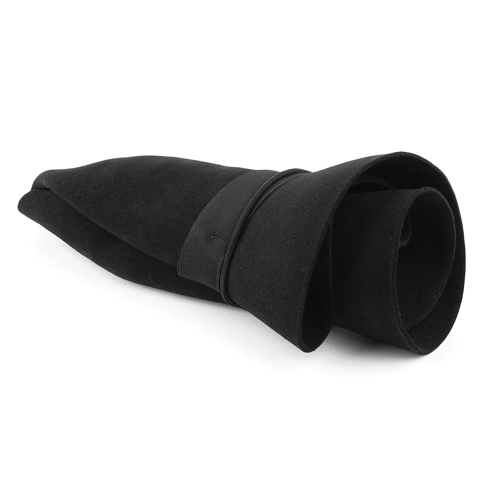 Christys Foldaway Fedora Hut aus Haarfilz - Schwarz - Image 4