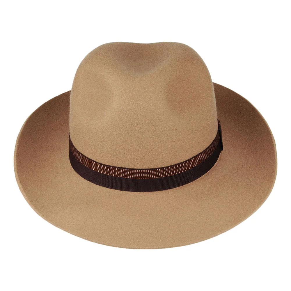 Christys Grosvenor Fedora Hut aus Wollfilz - Kamel - Image 3