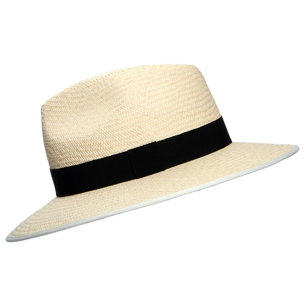 Christys mit heruntergeklappter Krempe Panama Safari Fedora Hut - Natur - Image 2