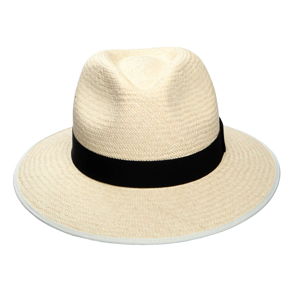 Christys mit heruntergeklappter Krempe Panama Safari Fedora Hut - Natur - Image 3