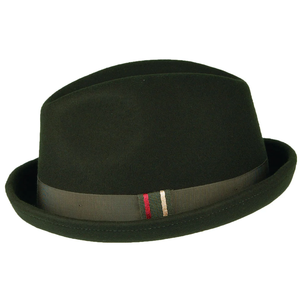 Christys New Orleans Trilby Hut aus Wollfilz - Moosgrün - Image 2