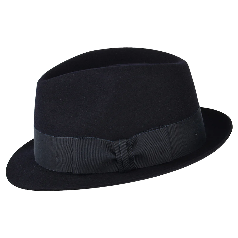 Christys Pinch Vegas Trilby Hut aus Haarfilz - Marineblau - Image 2