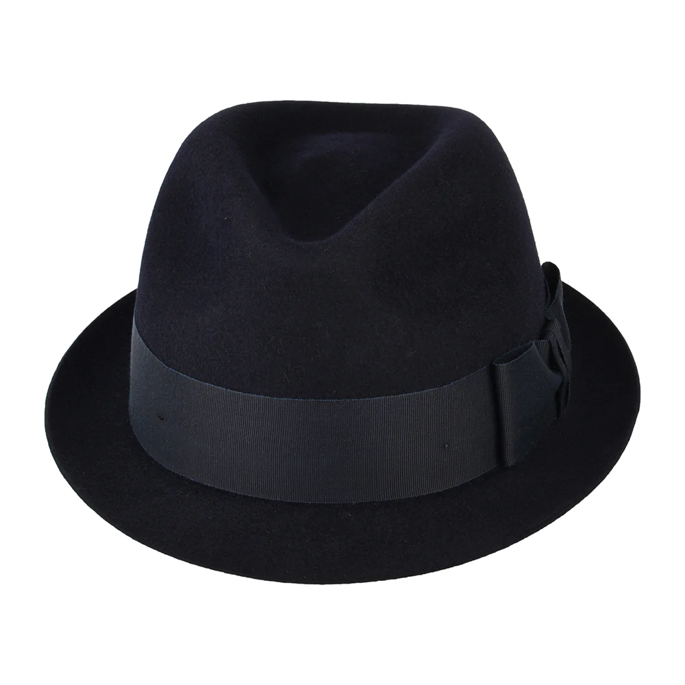 Christys Pinch Vegas Trilby Hut aus Haarfilz - Marineblau - Image 3
