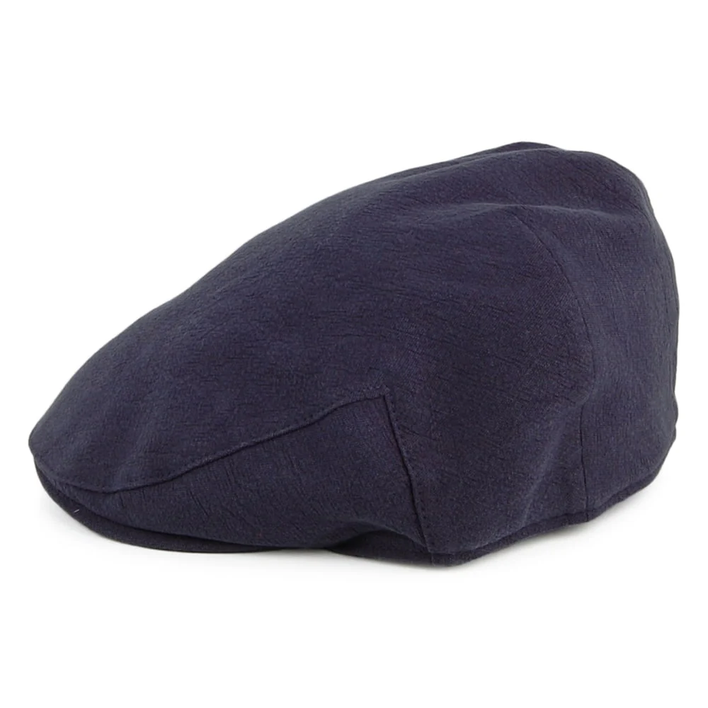 Christys Skye Balmoral Schiebermütze aus schwerem Leinen-Baumwollmix - Marineblau - Image 3