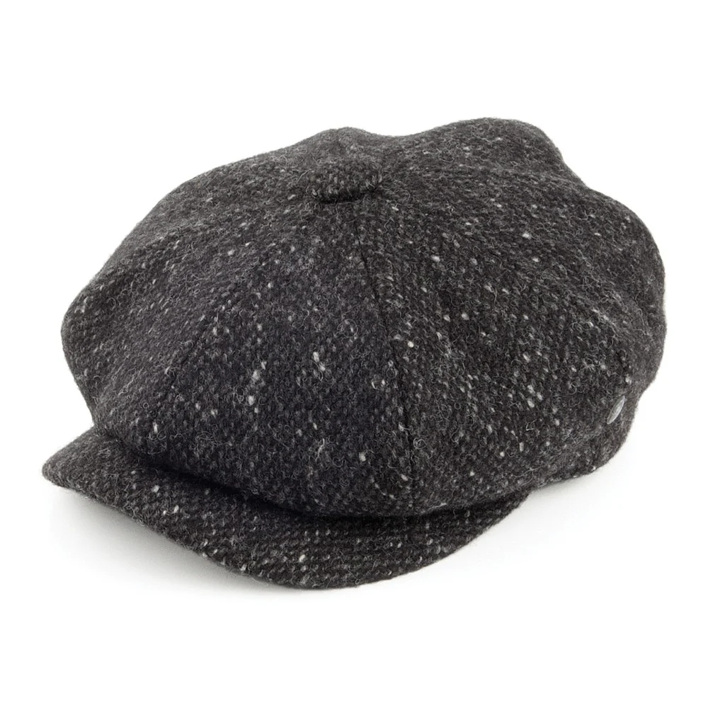 City Sport Ballonmütze aus Donegal Tweed - Anthrazit
