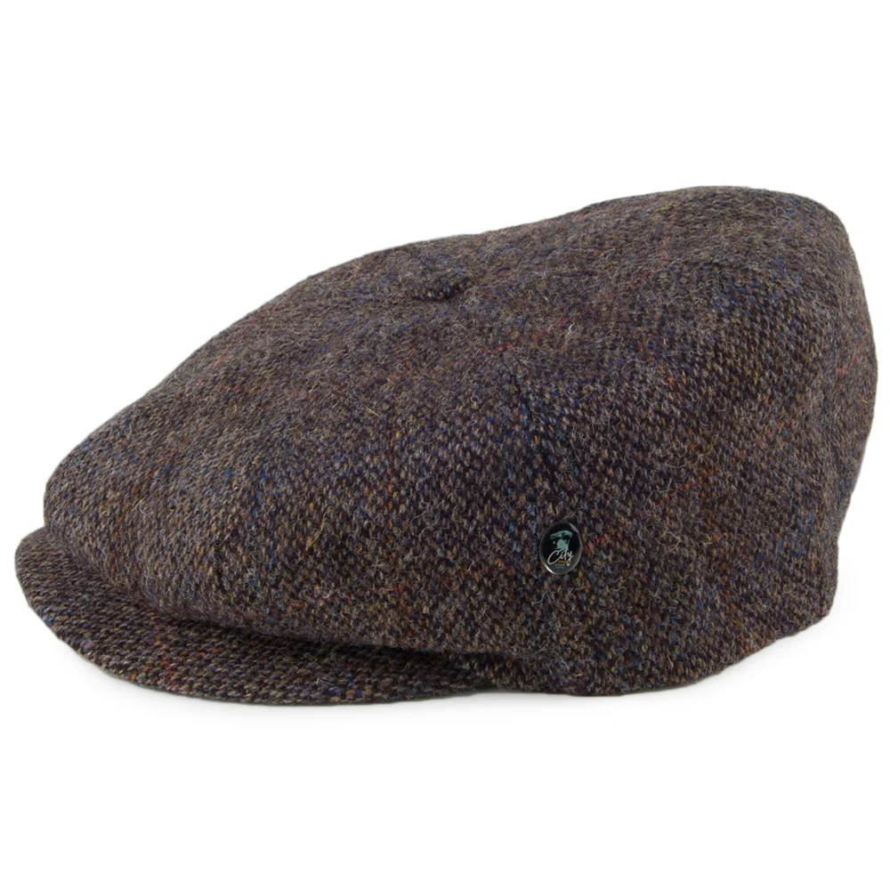 City Sport Birdseye HARRIS TWEED Ballonmütze - Grau-Braun - Image 3
