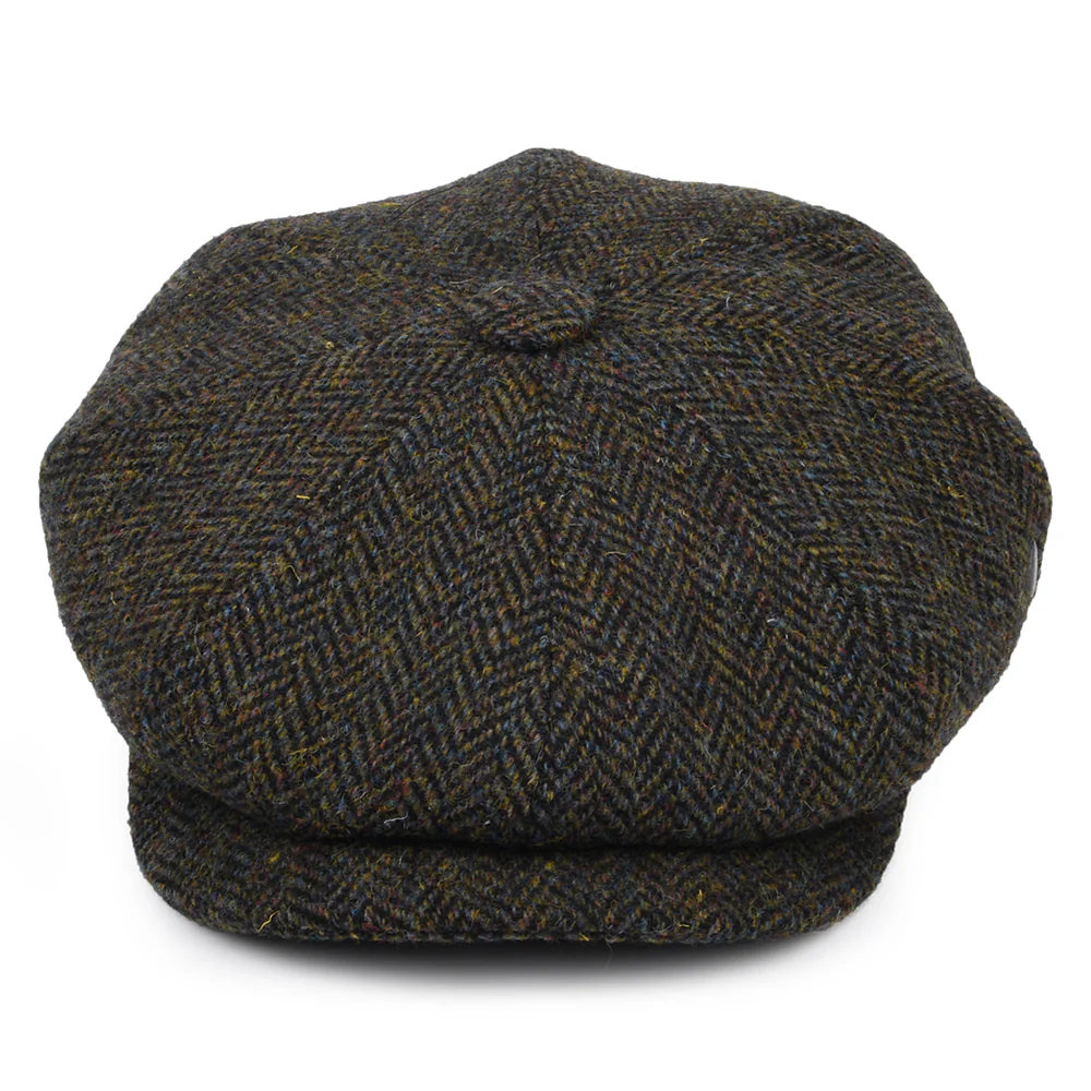 City Sport Deep Fit HARRIS TWEED Ballonmütze Marl - Waldgrün-Marineblau - Image 2