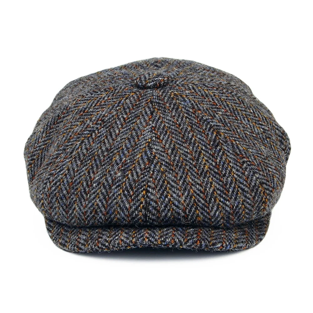 City Sport Deep Fit HARRIS TWEED Ballonmütze mit Fischgrätmuster - Grau-Bronze - Image 2