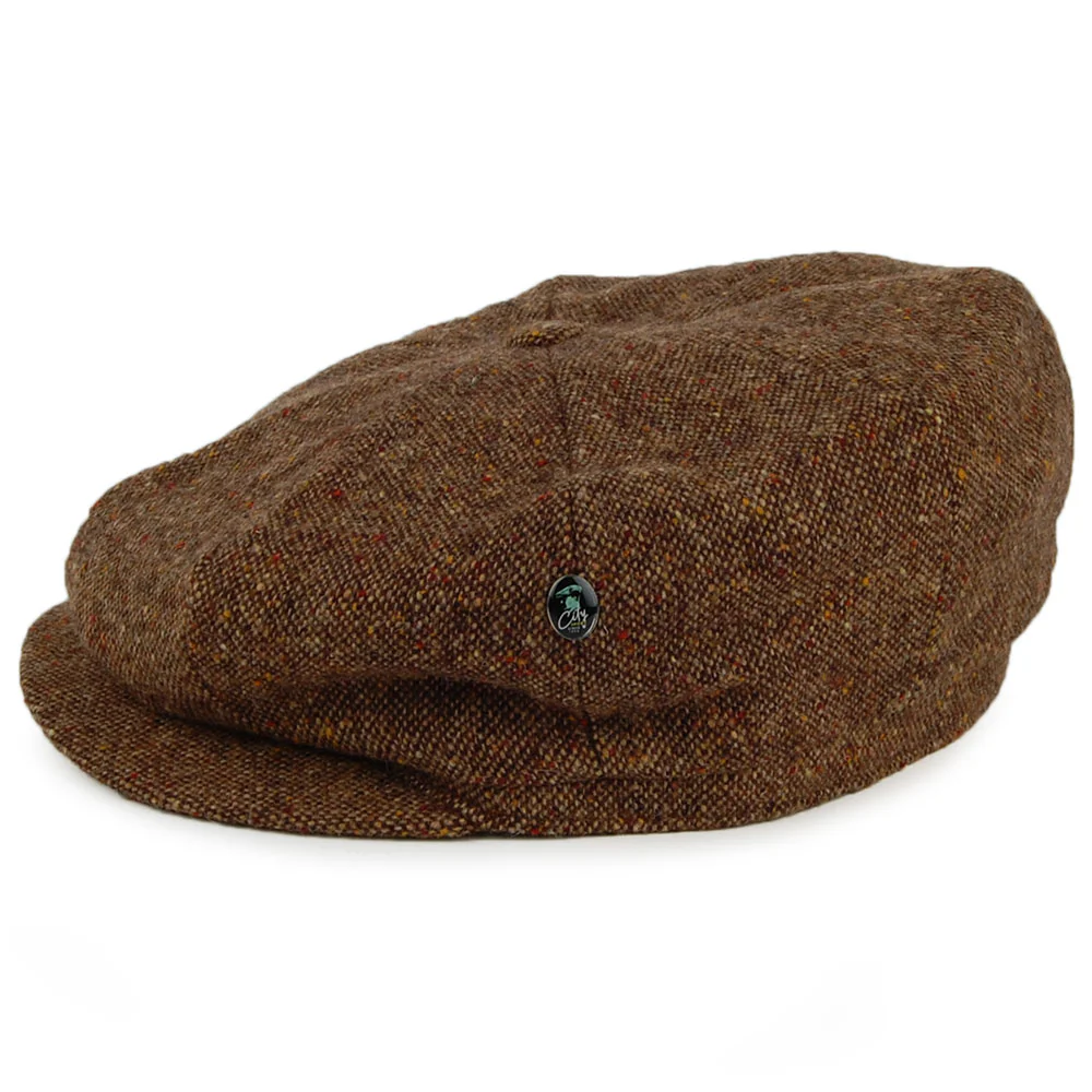 City Sport Donegal Tweed Ballonmütze - Braun-Multi - Image 3
