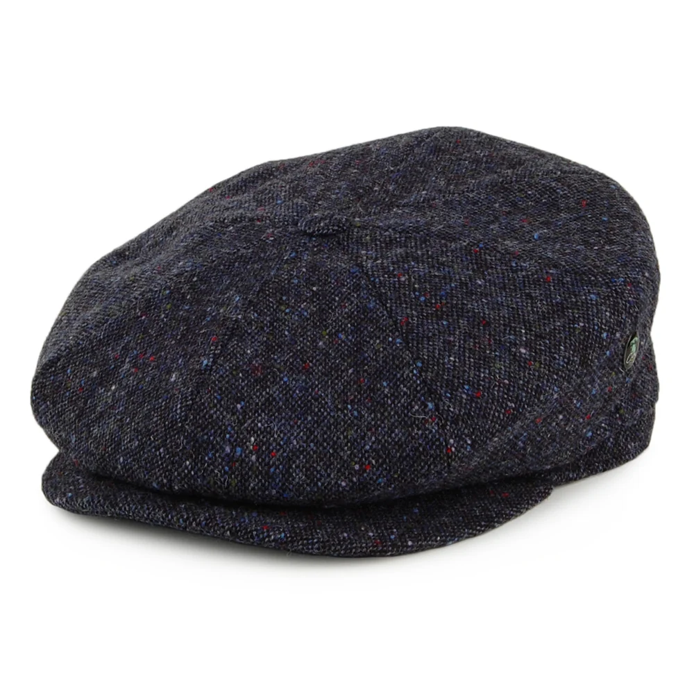 City Sport Donegal Tweed Ballonmütze - Marineblau-Multi