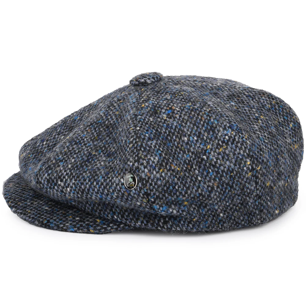 City Sport Donegal Tweed Ballonmütze Marl - Blau - Image 3