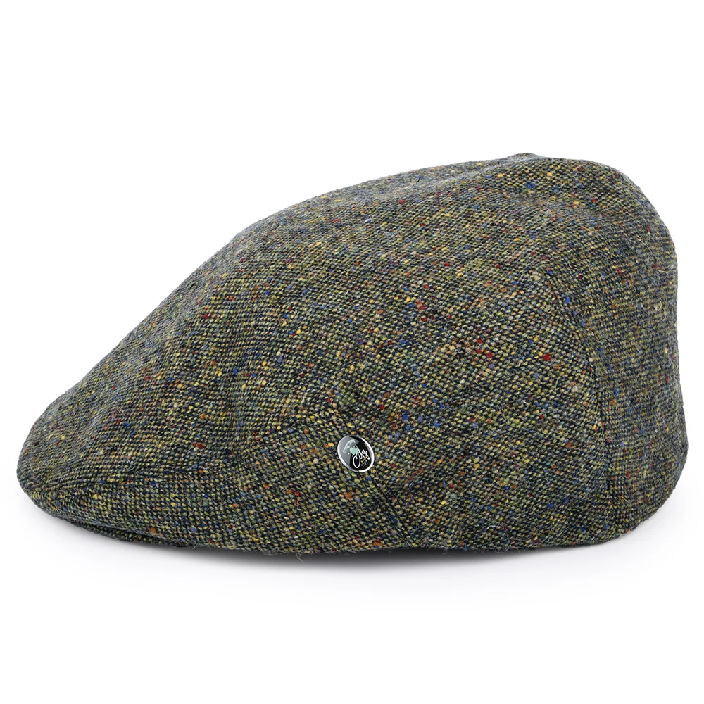 City Sport Donegal Tweed Schiebermütze Marl - Grün - Image 3