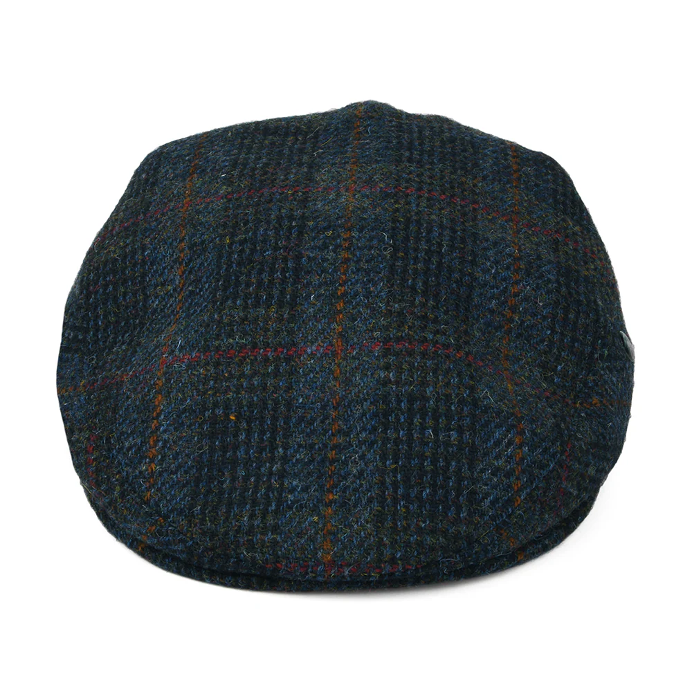 City Sport HARRIS TWEED Schiebermütze mit Fensterscheibenmuster - Blau-Marineblau - Image 2