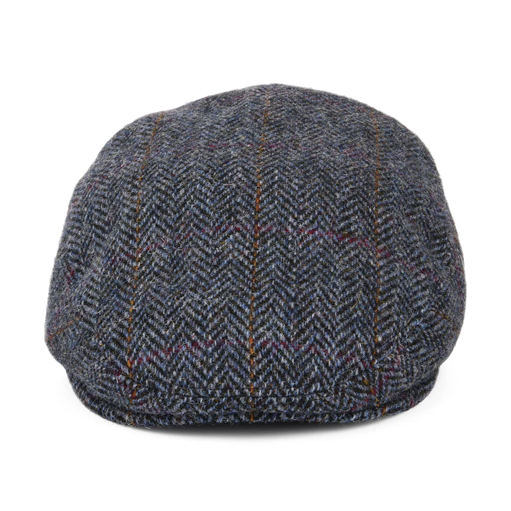 City Sport HARRIS TWEED Schiebermütze mit Fischgrätmuster - Marineblau-Blau - Image 2