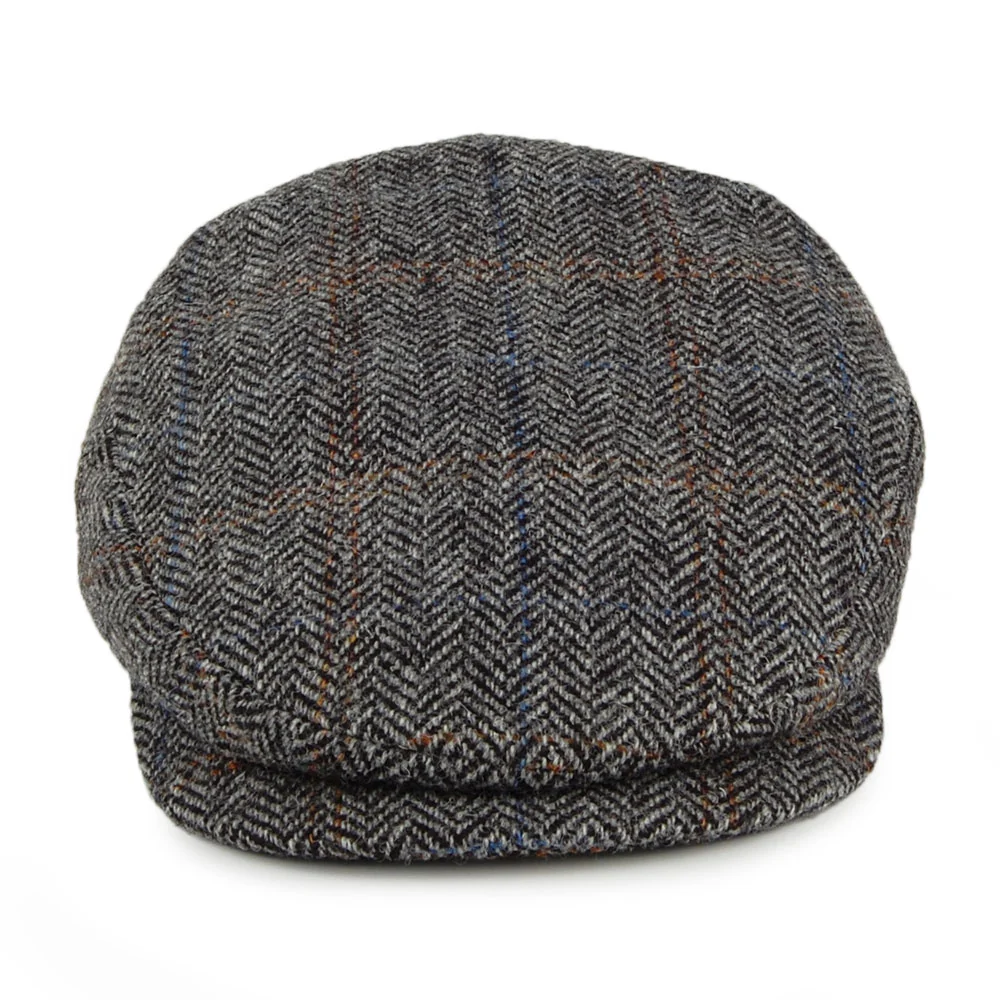 City Sport HARRIS TWEED Schiebermütze mit verlängertem Visier - Grau-Schwarz - Image 2