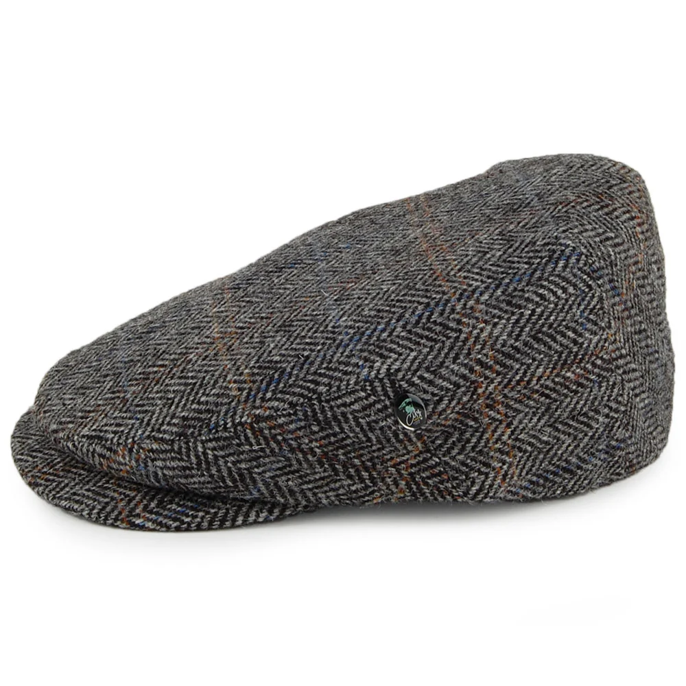 City Sport HARRIS TWEED Schiebermütze mit verlängertem Visier - Grau-Schwarz - Image 3