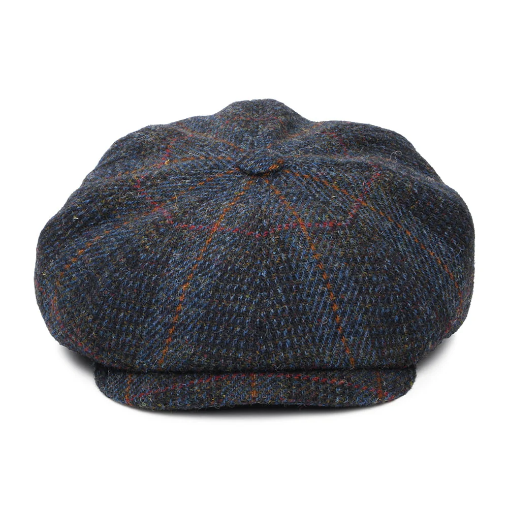 City Sport Le Curieux HARRIS TWEED Ballonmütze - Marineblau-Rostrot - Image 4