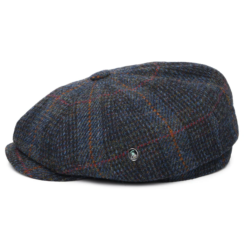 City Sport Le Curieux HARRIS TWEED Ballonmütze - Marineblau-Rostrot - Image 5