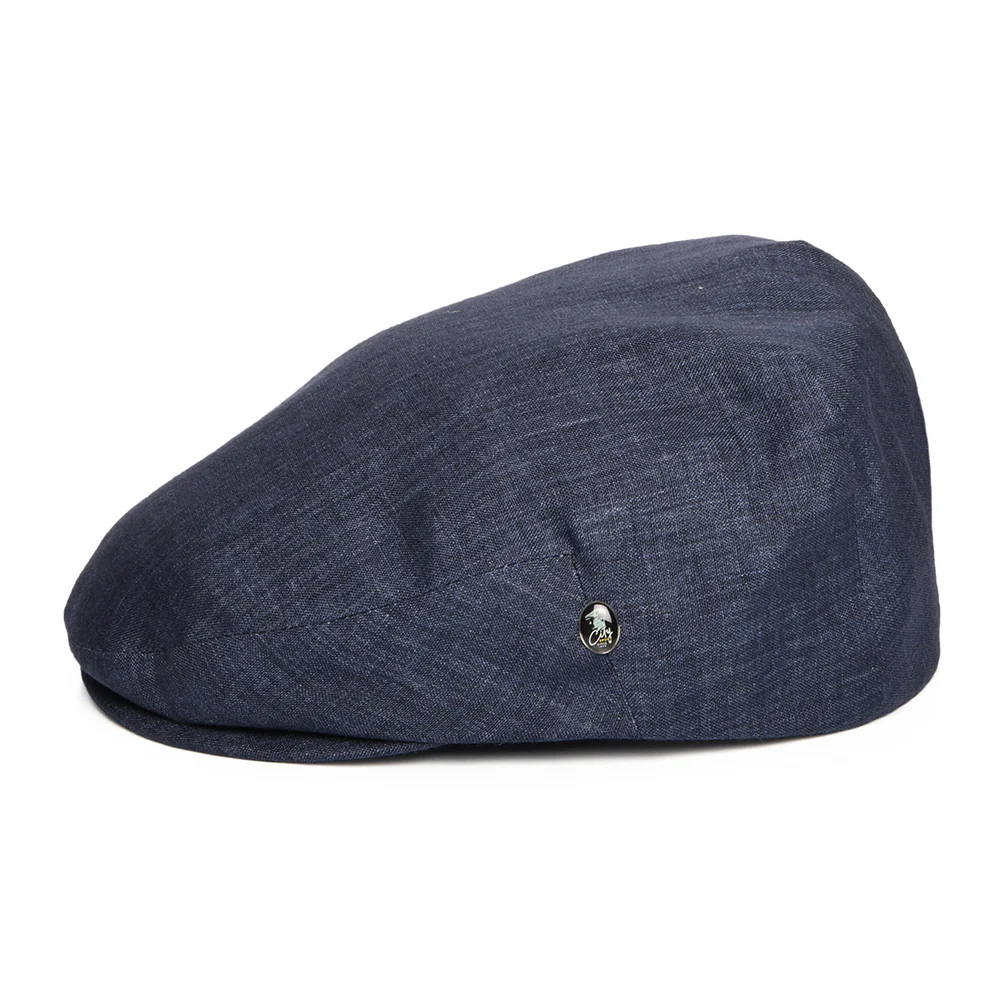 City Sport Leichtgewicht Schiebermütze aus Leinen - Dunkles Denim - Image 3