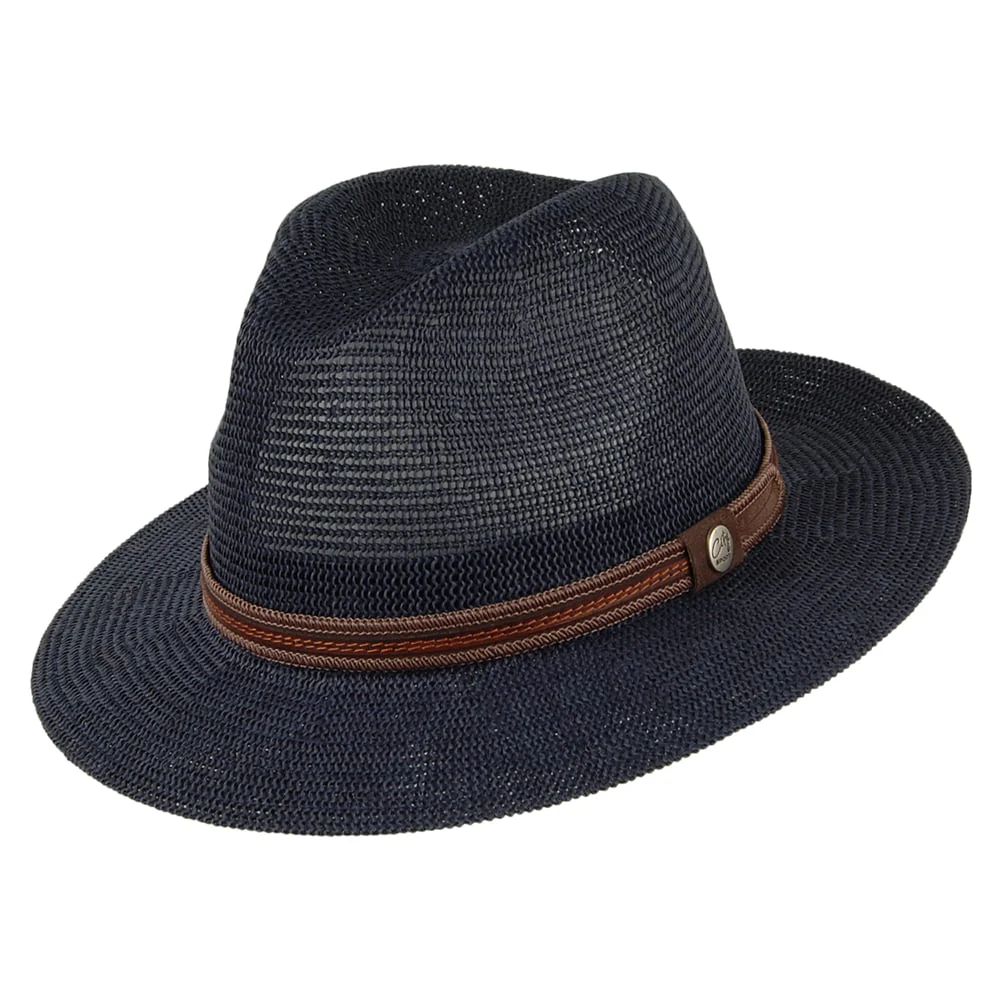 City Sport Ontario Safari Fedora Hut - Marineblau