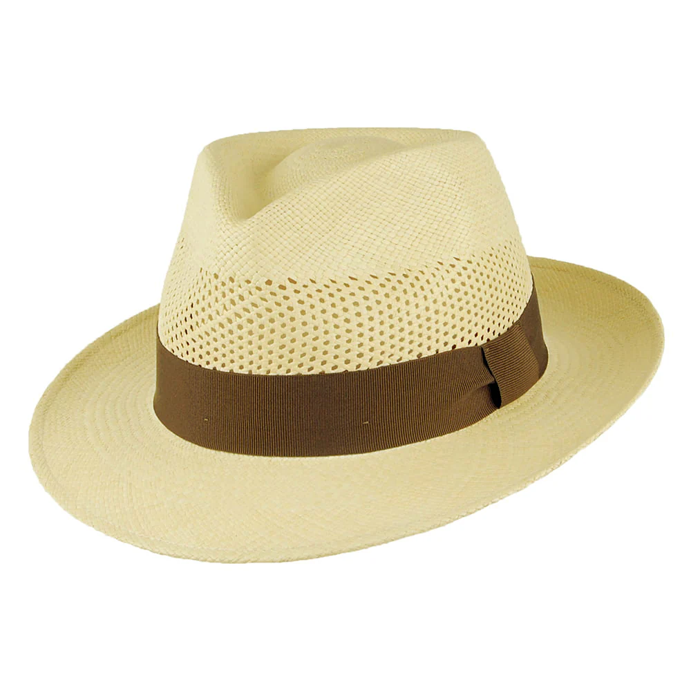 City Sport Panama Hut mit Lochmuster - Natur