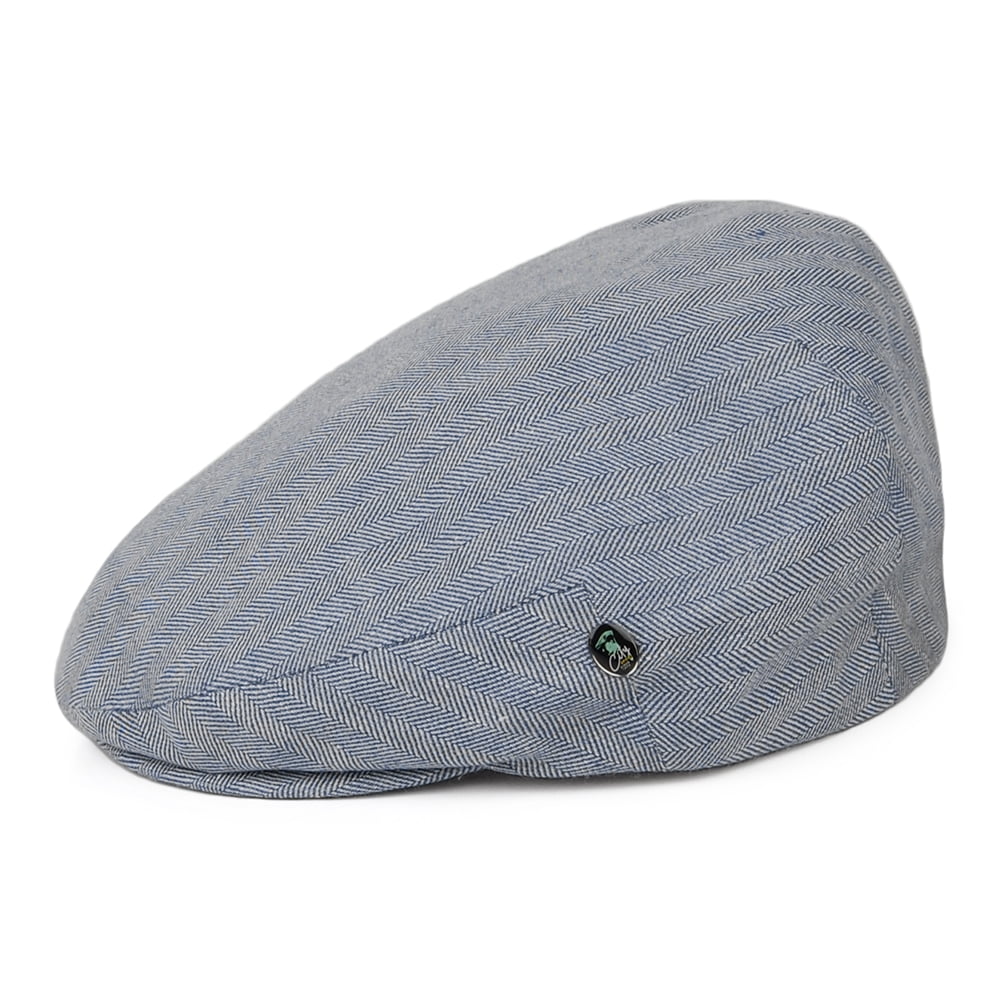 City Sport Promo Lightweight Schiebermütze mit Fischgrätmuster - Blau - Image 3