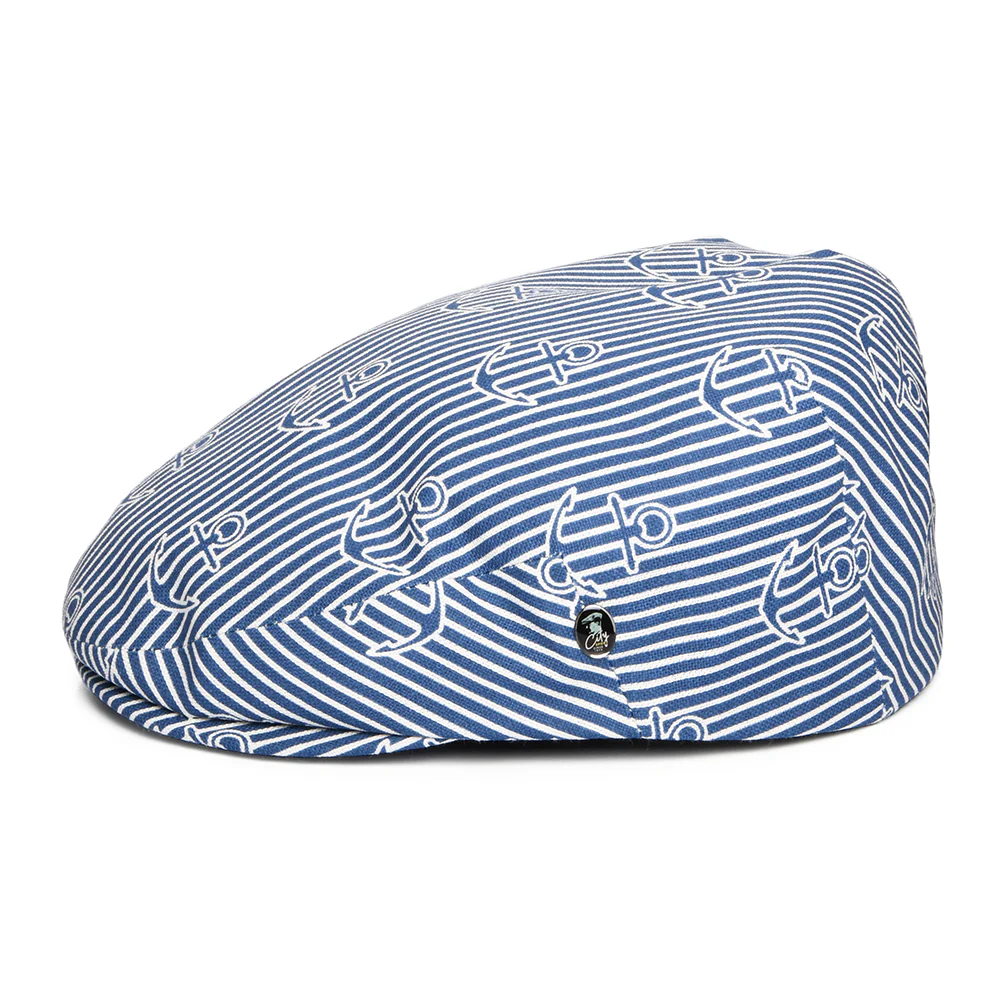 City Sport Sailors Schiebermütze aus Baumwolle - Blau-Weiß - Image 3