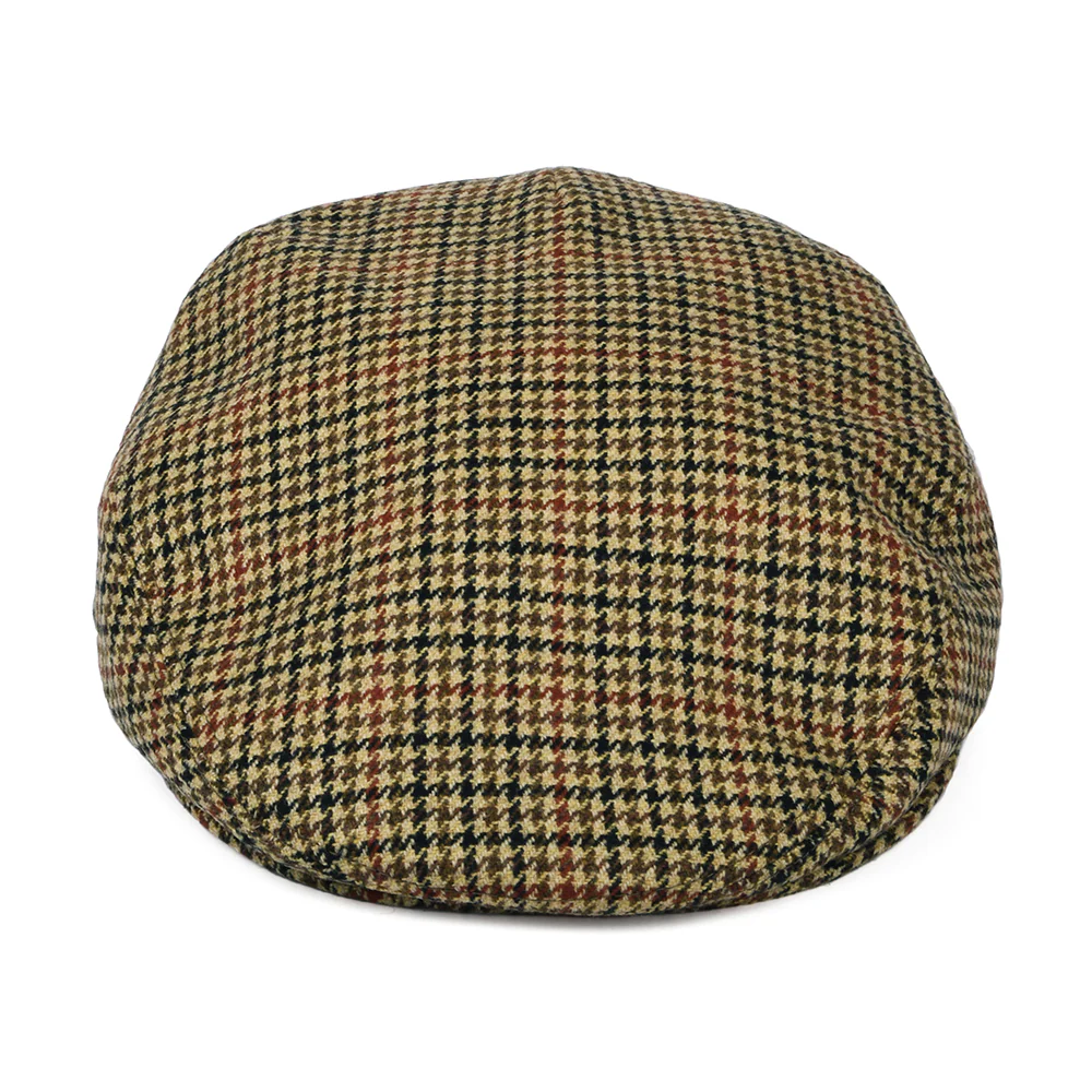 City Sport Schiebermütze Houndstooth aus Wolle-Kaschmir - Kamel - Image 2