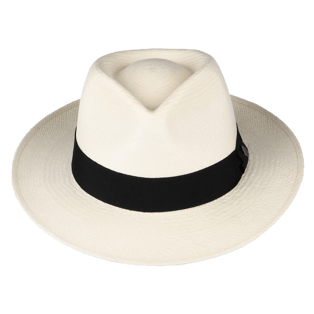 City Sport Teardrop Panama Fedora Hut - Perlweiß - Image 2