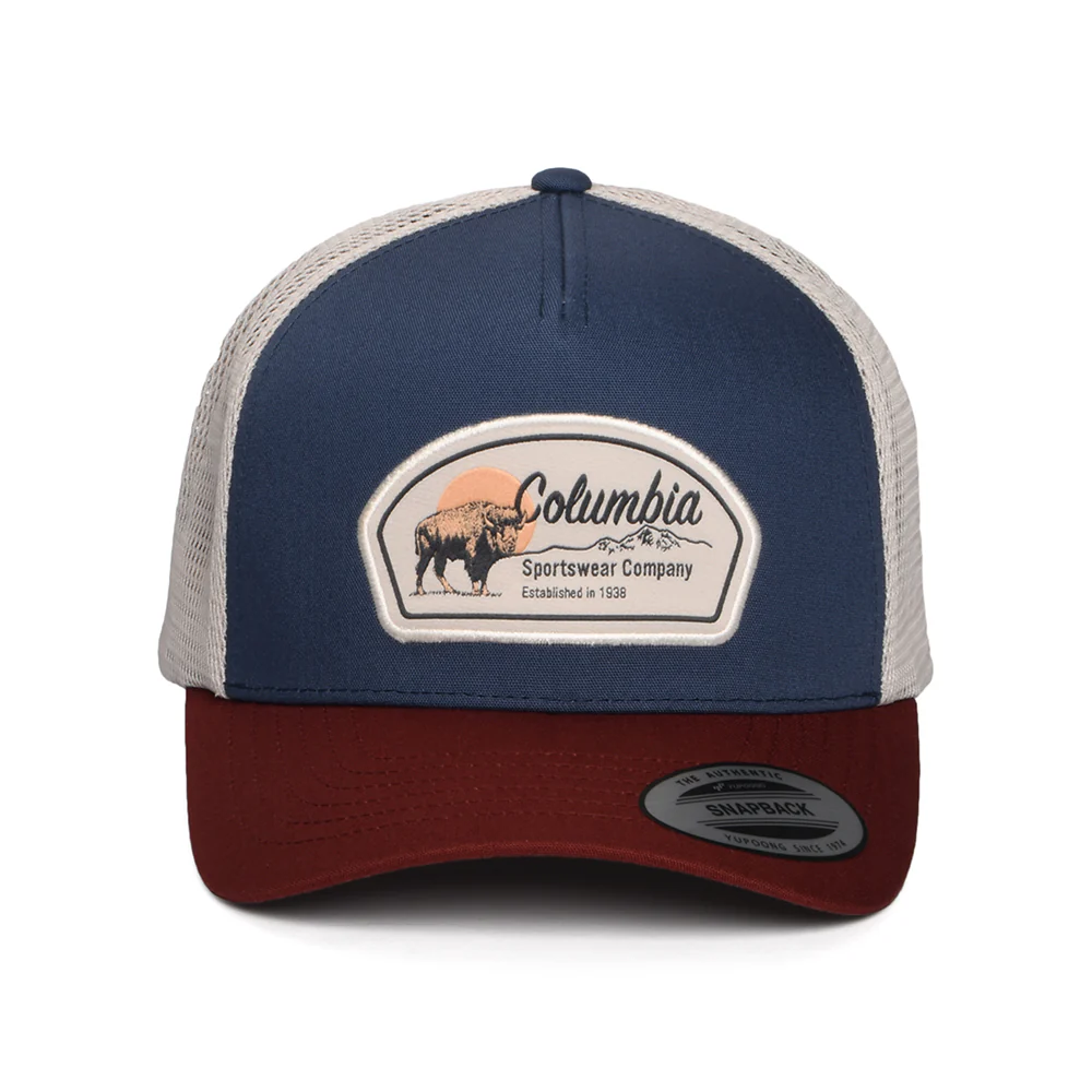 Columbia Buffalo Roam Road Ready Trucker Cap - Marineblau-Weinrot - Image 2