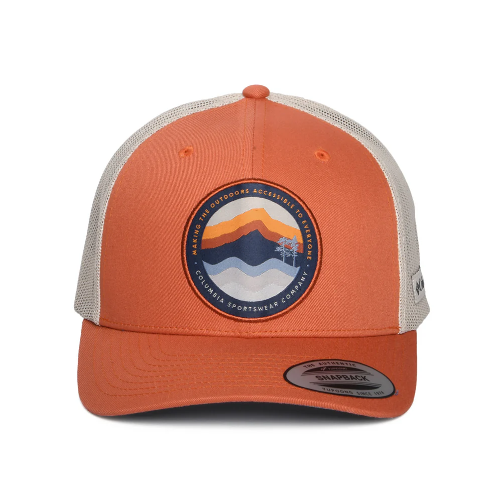 Columbia Circular Landscape Mesh Trucker Cap - Verbranntes Orange - Image 2
