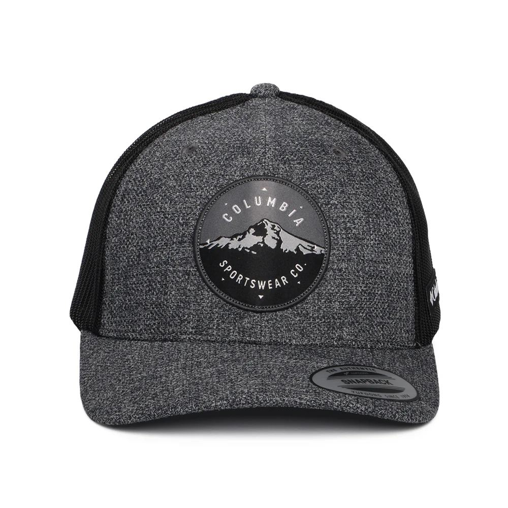 Columbia Mount Hood Circle Mesh Trucker Cap - Meliertes Anthrazit-Schwarz - Image 2