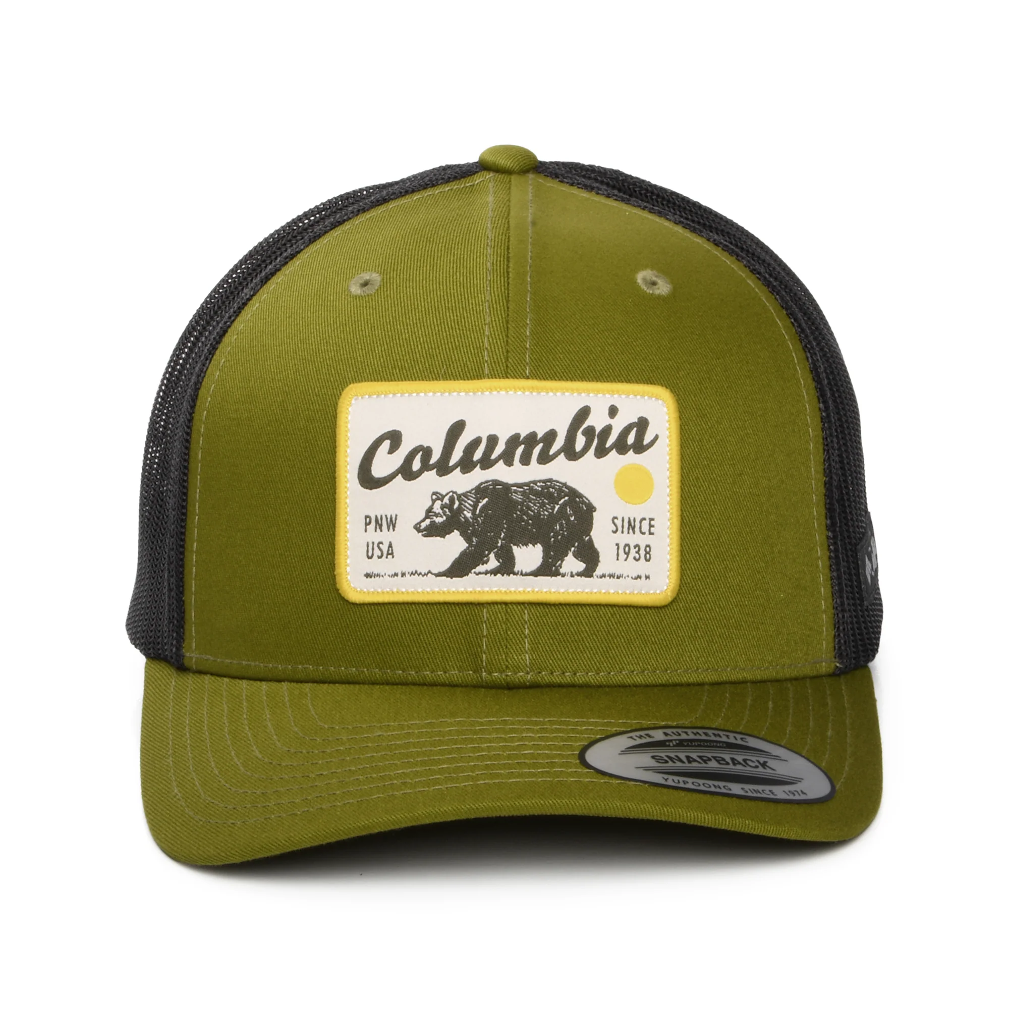 Columbia Pacific Northwest Bear Mesh Trucker Cap - Moosgrün-Schwarz - Image 2