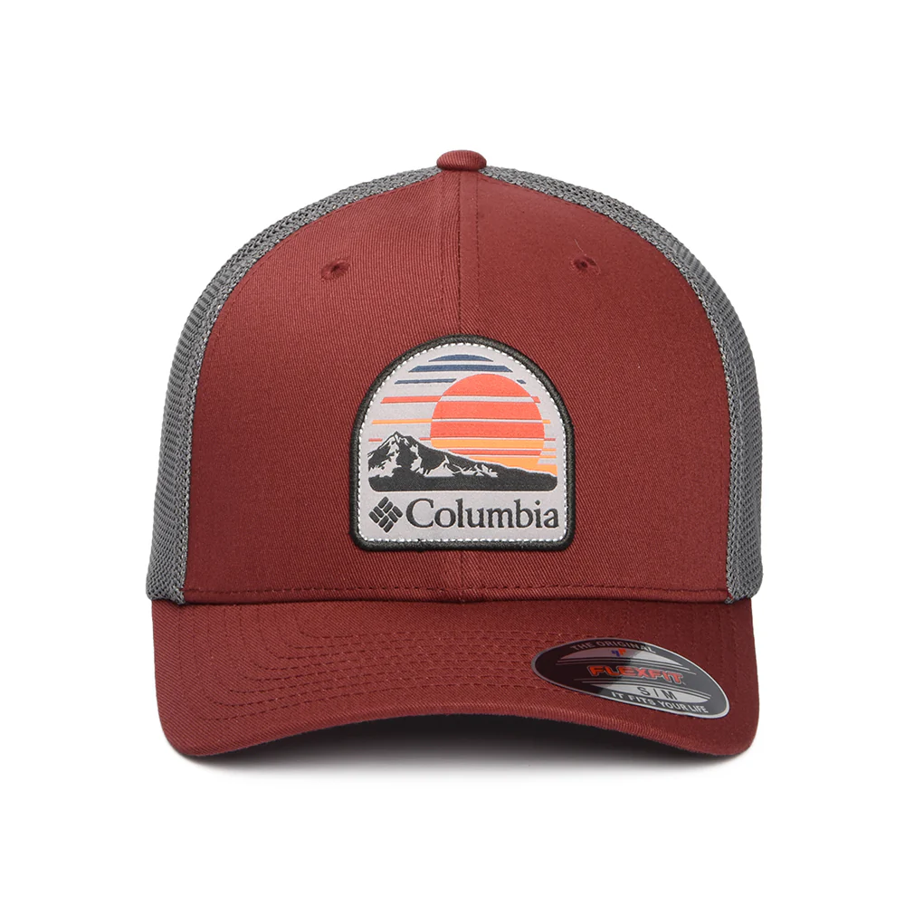 Columbia Peaceful Perspective Flexfit Trucker Cap - Weinrot-Grau - Image 2