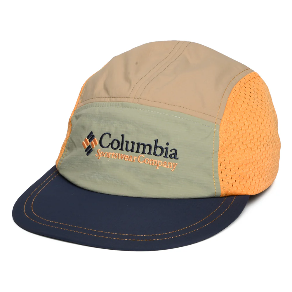 Columbia Wingmark Leichtgewicht 5 Paneelen Cap - Hellolivgrün-Marineblau-Hellbraun